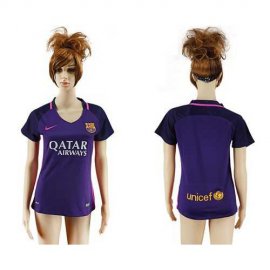 Womens Barcelona Blank Away Soccer Club Jersey