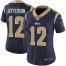 Nike Los Angeles Rams #12 Van Jefferson Navy Blue Team Color Womens Stitched NFL Vapor Untouchable Limited Jersey