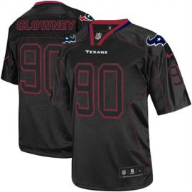 Nike Houston Texans #90 Jadeveon Clowney Lights Out Black Mens Stitched NFL Elite Jersey