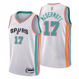 San Antonio San Antonio Spurs #17 Doug Mcdermott Mens Nike White 2021/22 Swingman NBA Jersey – City Edition Mens