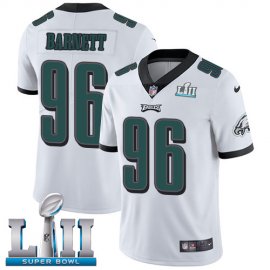 Nike Philadelphia Eagles #96 Derek Barnett White Super Bowl LII Mens Stitched NFL Vapor Untouchable Limited Jersey