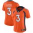 Nike Denver Broncos #3 Drew Lock Orange Team Color Womens Stitched NFL Vapor Untouchable Limited Jersey