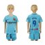 Barcelona #9 Suarez Away Kid Soccer Club Jersey