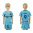 Barcelona #9 Suarez Away Kid Soccer Club Jersey