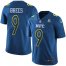 Nike New Orleans Saints #9 Drew Brees Navy Mens Stitched NFL Limited NFC 2017 Pro Bowl Jersey