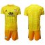 Lyon Blank Yellow Goalkeeper Soccer Club Jersey