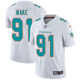 Nike Miami Dolphins #91 Cameron Wake White Mens Stitched NFL Vapor Untouchable Limited Jersey