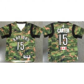 Toronto Raptors #15 Vince Carter Special Canadian Forces Fourth Jersey