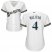 Milwaukee Brewers #4 Paul Molitor White Home Womens Stitched MLB Jersey