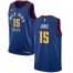 Mens Nike Denver Nuggets #15 Nikola Jokic Blue NBA Swingman Statement Edition Jersey