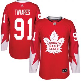 Adidas Toronto Maple Leafs #91 John Tavares Red Team Canada Authentic Stitched Youth NHL Jersey