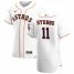 Houston Astros #11 Garrett Stubbs Mens Nike White Home 2020 Authentic Player MLB Jersey