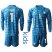 Germany #1 Neuer Blue Goalkeeper Long Sleeves Kid Soccer Country Jersey