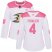 Adidas Anaheim Ducks #4 Cam Fowler White/Pink Authentic Fashion Womens Stitched NHL Jersey