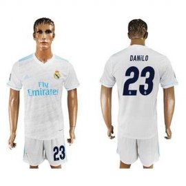 Real Madrid #23 Danilo White Home Soccer Club Jersey