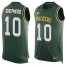 Nike Green Bay Packers #10 Darrius Shepherd Green Team Color Mens Stitched NFL Limited Tank Top Jersey