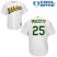 Oakland Athletics #25 Stephen Piscotty White Cool Base Stitched Youth MLB Jersey