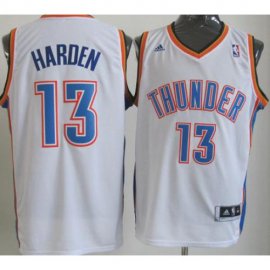 Revolution 30 Swingman Oklahoma City Thunder #13 James Harden White Swingman Jersey Cheap