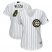 Chicago Cubs #44 Anthony Rizzo White(Blue Strip) 2018 Memorial Day Cool Base Womens Stitched MLB Jersey