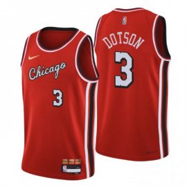 Chicago Chicago Bulls #3 Devon Dotson Mens Nike Red 2021/22 Swingman NBA Jersey – City Edition Mens