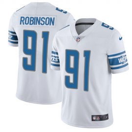 Nike Detroit Lions #91 AShawn Robinson White Mens Stitched NFL Vapor Untouchable Limited Jersey