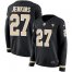 Nike New Orleans Saints #27 Malcolm Jenkins Black Team Color Womens Stitched NFL Limited Therma Long Sleeve Jersey
