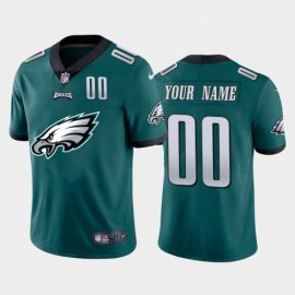 Philadelphia Eagles Custom Green Mens Nike Big Team Logo Player Vapor Limited NFL Jersey