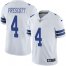 Nike Dallas Cowboys #4 Dak Prescott White Mens Stitched NFL Vapor Untouchable Limited Jersey