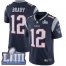 Nike New England Patriots #12 Tom Brady Navy Blue Team Color Super Bowl LIII Bound Mens Stitched NFL Vapor Untouchable Limited Jersey