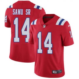 Nike New England Patriots #14 Mohamed Sanu Sr Red Alternate Mens Stitched NFL Vapor Untouchable Limited Jersey