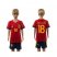 Spain #18 Jordi Alba Red Home Kid Soccer Country Jersey