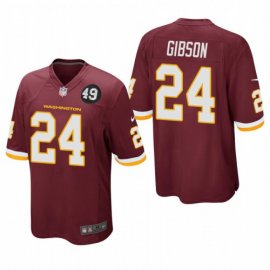 Washington Football Team #24 Antonio Gibson Mens Nike Burgundy Bobby Mitchell Uniform Patch NFL Game Jersey
