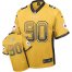 Nike Pittsburgh Steelers #90 T. J. Watt Gold Mens Stitched NFL Elite Drift Fashion Jersey