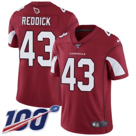 Nike Arizona Cardinals #43 Haason Reddick Red Team Color Mens Stitched NFL 100th Season Vapor Limited Jersey