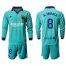 Barcelona #8 A.Iniesta Third Long Sleeves Soccer Club Jersey