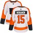 Adidas Philadelphia Flyers #15 Matt Niskanen White Road Authentic Womens Stitched NHL Jersey