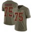 Nike Washington Football Team #75 Brandon Scherff Olive Mens Stitched NFL Limited 2017 Salute to Service Jersey