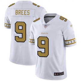 Nike New Orleans Saints #9 Drew Brees White Mens Stitched NFL Limited Team Logo Fashion Jersey