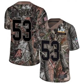 Nike Kansas City Chiefs #53 Anthony Hitchens Camo Youth Super Bowl LV Bound Stitched NFL Limited Rush Realtree Jersey