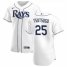 Tampa Bay Rays #25 Yoshi Tsutsugo Mens Nike White Home 2020 Authentic Player MLB Jersey