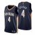 Nike New Orleans Pelicans #4 Devonte Graham Navy Mens 2021-22 NBA 75th Anniversary Diamond Swingman Jersey – Icon Edition Mens