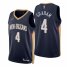 Nike New Orleans Pelicans #4 Devonte Graham Navy Mens 2021-22 NBA 75th Anniversary Diamond Swingman Jersey – Icon Edition Mens