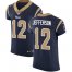 Nike Los Angeles Rams #12 Van Jefferson Navy Blue Team Color Mens Stitched NFL Vapor Untouchable Elite Jersey