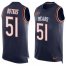 Nike Chicago Bears #51 Dick Butkus Navy Blue Team Color Mens Stitched NFL Limited Tank Top Jersey