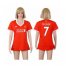 Womens Liverpool #7 Milner Red Home Soccer Club Jersey