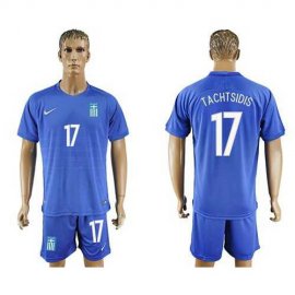 Greece #17 Tachtsidis Away Soccer Country Jersey