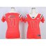 Nike Atlanta Falcons #11 Julio Jones Red Team Color Womens Stitched NFL Elite Draft Him Shimmer Jersey