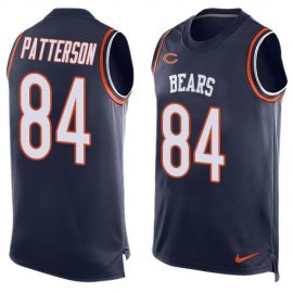 Nike Chicago Bears #84 Cordarrelle Patterson Navy Blue Team Color Mens Stitched NFL Limited Tank Top Jersey