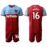 West Ham United #16 Noble Home Soccer Club Jersey