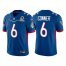 Mens Arizona Cardinals #6 James Conner 2022 Royal NFC Pro Bowl Stitched Jersey